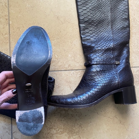 Sergio Rossi Brown Leather Boots - Picture 5 of 6